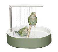 Bain Automatique pour Perroquet, Baignoire Rechargeable À Circulation d'eau avec Charge USB, Adaptable À La Cage pour Petits Et Moyens Oiseaux, Perruche, Inséparable, Amoureux, Conure