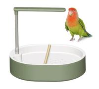 Bain automatique pour perruches avec système de douche circulant, fontaine pour perroquet gris africain, calopsitte, conure, perruche, inséparable