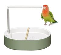 Bain automatique pour perruches avec système de douche circulant, fontaine pour perroquet gris africain, calopsitte, conure, perruche, inséparable