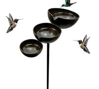 Bain aux Oiseaux en Cascade 3 niveaux décoratifs en métal rustique