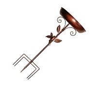 Bain d ' oiseaux en métal classique pour bol d ' alimentation de jardin avec Station d ' alimentation en fer Antique pour cour Patio décoration de cour résistante intempéries Bain d ' oiseaux en métal