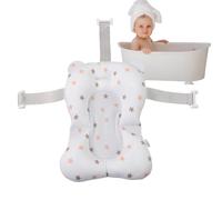 Bain de bébé doux pour lavabo - Coussin surélevé - Baignoire ergonomique pour filles de 0 à 1 an - Jeu de bain à la maison en déplacement