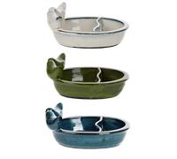 Bain de Bébé Et Mangeoire Avec Petits Oiseaux Céramique Assorti