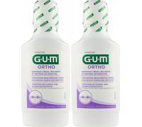 Bain de bouche GUM ORTHO 2x 300ml pour appareils dentaires Protection contre les caries Soins