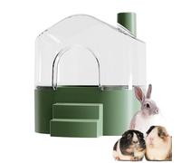 Bain de hamster - Grand bac à sable transparent pour hamsters, maison pour petits animaux et jeu d'exploration Lit caché Lemming | Petite maison pour animaux et cas d'élevage. Parfait pour nettoyer