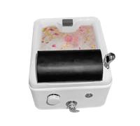 Bain de pieds chauffant avec massage à bulles, baignoire professionnelle pour pédicure avec indicateur LED et design portable, bain de pieds profond pour soins personnels et soulagement du stre Metro