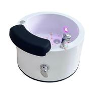 Bain de pieds de massage en acrylique, baignoire spa portable avec chaleur et massage, lampe colorée, for soins de pédicure à domicile