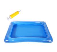 Bain de pieds gonflable pour piscine : lavabo de rinçage des pieds avec échelle pour piscine, accessoire portable sur le sol, nettoyeur d'entrée de la piscine pour la maison | Design pratique