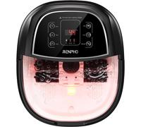 Bain De Pieds Hydromasseur Avec Chauffage Rapide,Massage Automatique Et Jets De Bulles Puissants,Rouleaux De Massage Shiatsu,Pédicure Pour Les Pieds Fatigués,Température Réglables