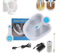 Bain de pieds ionique, bain de pieds ionique, kit de désintoxication par électrolyse, système de bain de pieds ionique, spa portable pour favoriser la circulation sanguine et soulager la fatigue (B)