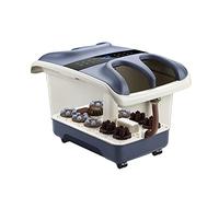 Bain de pieds massant avec chauffage rapide, jets de bulles et 6 rouleaux de massage électriques longs, baignoire chauffante pour pédicure à domicile, soulagement du stress des pieds à la ma