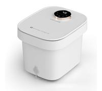 Bain de Pieds Massant KASJ T6 avec Massage Automatique, Chauffage à Température Constante, Démontable et Lavable, Blanc