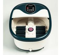 Bain de Pieds Zen Mississippi - 3 Modes : Chauffage, Spa à Bulles & Massage avec Rouleaux, Rouleaux Motorisés, Pierre Ponce Rotative, Chauffe l'Eau Rapidement, Facile à Vider