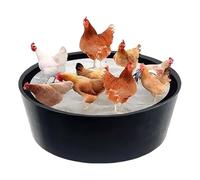 Bain de poussière pour poules | Récipient hygiénique pour poulailler, boîte de 63 cm, réglable sans fond, pour étang propre et sain pour canards, coqs, volailles