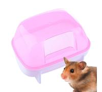 Bain de sable pour hamsters | Petite maison de bain de poussière de chinchilla pour hamster, boîte à litière amovible, stable pour nain/souris/chinchilla