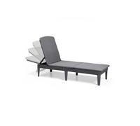 Transat Keter Chaise Longue Avec Coussin Jaipur Graphite 432693