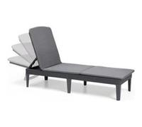 Transat Keter Chaise Longue Avec Coussin Jaipur Graphite 432693