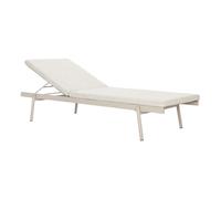 Bain de soleil avec coussin LxWxH 180x72.5x30.5-78.8cm
