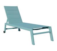 Happy Garden – Bain de soleil Barbados – Textilène – Aluminium bleu clair