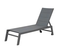 Bain De Soleil Barbados En Textilène Gris - Aluminium Gris Anthracite Gris