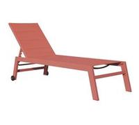 Bain De Soleil Barbados En Textilène Terracotta - Aluminium Terracotta Orange