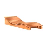Vidaxl Chaise Longue Cire Marron 205x60x31,5 Cm Bois Massif De Pin