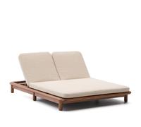 Bain de soleil double Turqueta en teck massif 100% FSC