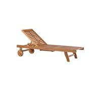 Chaise Longue en Bois "Luzon" 200cm Naturel