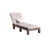 Bain de soleil en résine DAYTONA - Chocolat - Avec Coussin