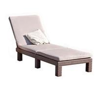 Bain de soleil en résine DAYTONA - Chocolat - Avec Coussin