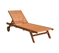 Bain de soleil jardin en eucalyptus FSC - 1 personne - RAUHA - Marron