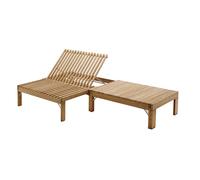 Bain de soleil longue Skagerak Riviera LxWxH 203x67.5x32.5cm
