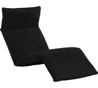 Bain de soleil pliable Tissu Oxford Noir