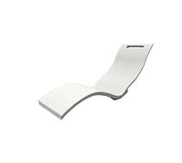 Chaise Longue Ergonomique Arkema Design Serendipity S010/9003 - Blanc, Design Haut de Gamme Intérieur et Extérieur