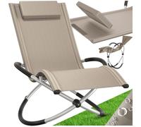 TecTake® Chaise Longue Pliante Bain de Soleil Jardin Exterieur Confortable & Peu encombrant, Cadre en Acier & Aluminium Chaise Longue Transat de Plage Relax Jardin Camping Salon de Jardin Exterieur