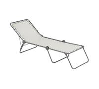 Bain De Soleil - Transat Piscine et Jardin - Chaise Longue Pliant - Siesta L - - Beige Seigle - Lafuma Mobilier