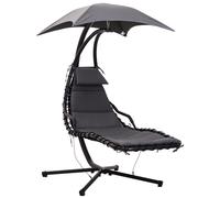 Outsunny - hamac extérieur - Métal - 190x110x190cm - Gris foncé