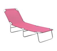 Bain de soleil vert pliable avec dossier ajustable Chaise longue vidaXL