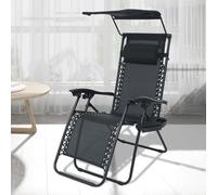 Bain de Soleil Zéro Gravité, Transat Jardin Exterieur Inclinables, Pliables et Réglables avec Coussin et Porte Gobelet, for Piscine, Véranda, Terrasse, Grande Taille