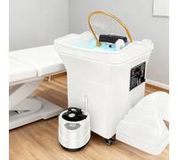 Bain De Tête Japonais/Spa Portable Thermostatique, Réservoir d'eau De 60 L,Équipement De Spa Capillaire,| Fumigation | Luminothérapie,Les Instituts De Beauté Et Les Salons Coiffure Blanc
