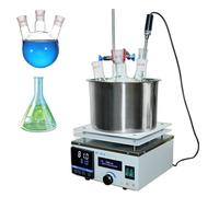 Bain d'eau de laboratoire avec agitateur magnétique, chauffage haute température jusqu'à 300°C, agitation rapide à 2450 tr/min, idéal pour la recherche scientifique et les applications expérimentales