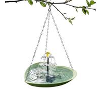 Bain d'oiseau - Alimenté par Énergie Solaire, Forme Cœur, Résistant aux Intempéries,Pompe de Fontaine Solaire pour Bassin - pour Moineaux, Perruches, Inséparables, Conures, Calopsittes, Pinsons,