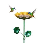 Bain d'Oiseau - Décoration en Fer Fleur Vintage | Bain d'Oiseaux pour le Jardin | pour Nourrir Jardin Maison Arrière-cour Cour Balcon Terrasse Pelouse Aménagement Paysager Parc Extérieur Perruches Moi