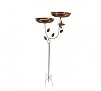 Bain D'oiseau En Métal Pour L'extérieur,Abreuvoir Oiseaux Exterieur, Bain Oiseaux Exterieur,Alimentateur Durable à Base à 4 Pinces, Bol D'alimentateur De Bains D'oiseaux Pour Jardin En Plein Air
