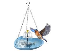 Bain d'oiseau extérieur,Alimenté par Énergie Solaire, Forme Cœur, Résistant aux Intempéries - Fontaine solaire pour bain d'oiseau,Pour moineaux, perruches, inséparables, conures, calopsittes, pinsons,