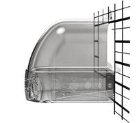 Bain D'Oiseau Pour Cage Grand Bac de Douche Suspendable Portable Amovible