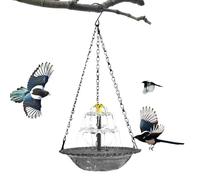 Bain d'oiseau solaire Cascade esthétique avec crochet de chaîne