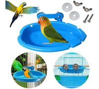 Bain D'oiseau Suspendu Bol D'eau Pour Oiseaux Baignoire Distributeur De Nourriture Pour Oiseaux Support De La Boîte