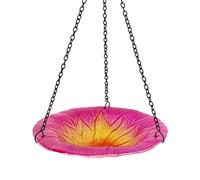 Bain d'oiseaux, 20 cm, en forme de fleur, pour pelouse, arrière-cour, terrasse, animaux sauvages, extérieur, jardin, balcon, nature, aménagement paysager