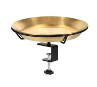 Bain d'oiseaux à Fixation sur Rampe | Décoration de Jardin en métal à Fixer sur terrasse - Bain D'Oiseau Nourricier pour Balustrade De Jardin | pour Extérieur Arrière-Cour Pelouse Clôture